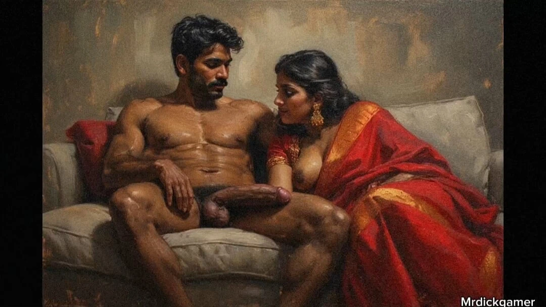 Homemade indian housewife threesome sex big cock banging her wet pussy