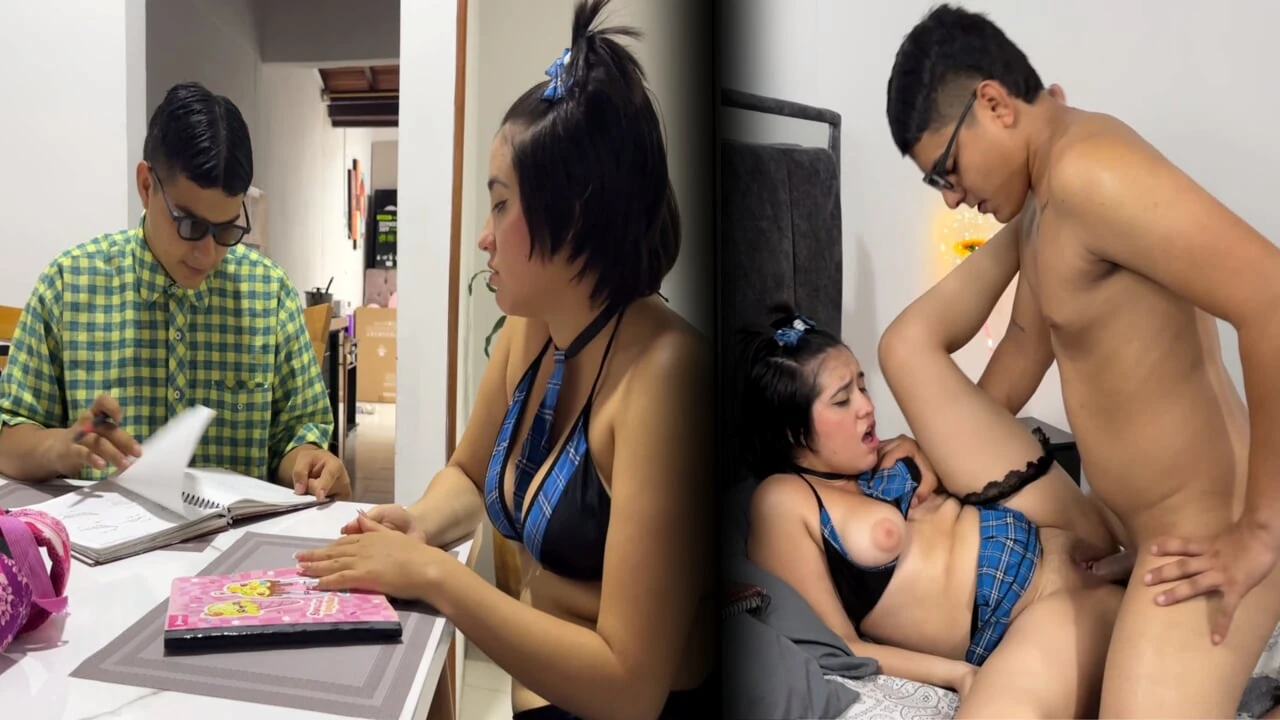 I invite my nerd friend over to my house to do chores, but I get horny watching him and wonder if he’s fucked.