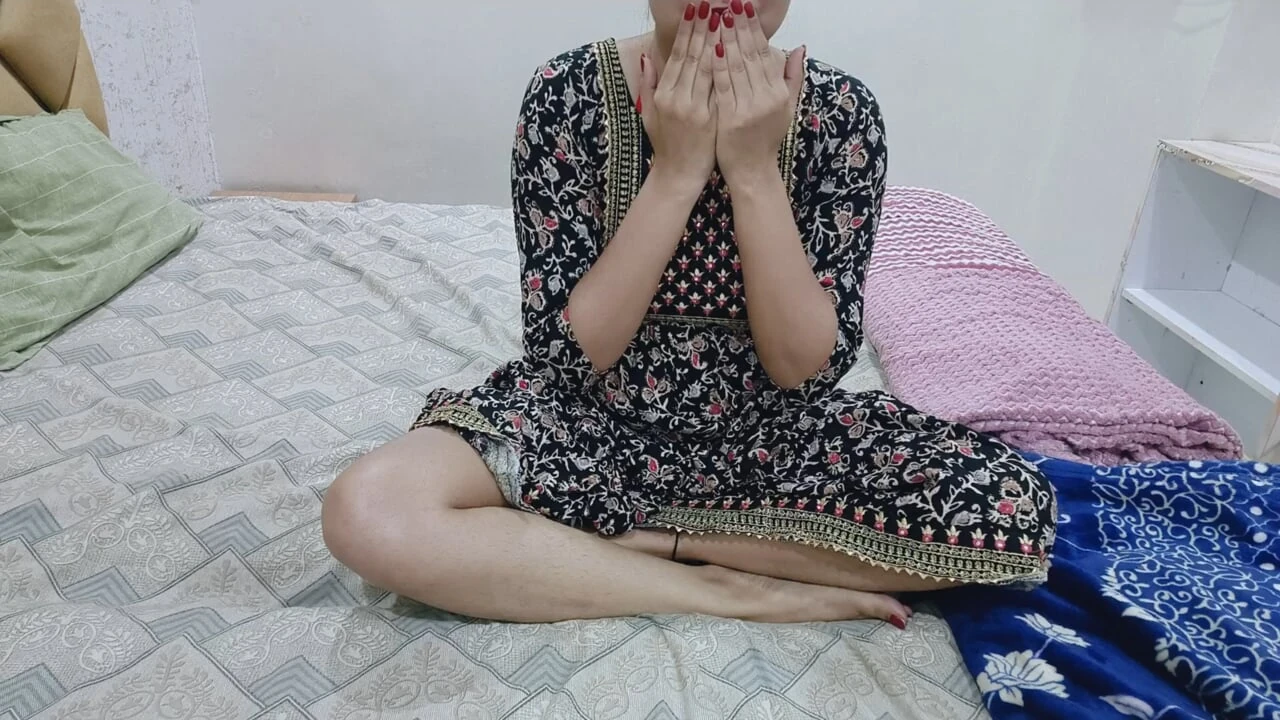 My younger step brother was alone in the room, I also went room and massage my body pussy at night but my step brother