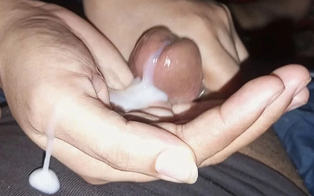 Sana Given a Blowjob and Sammer Cum in Her Hands