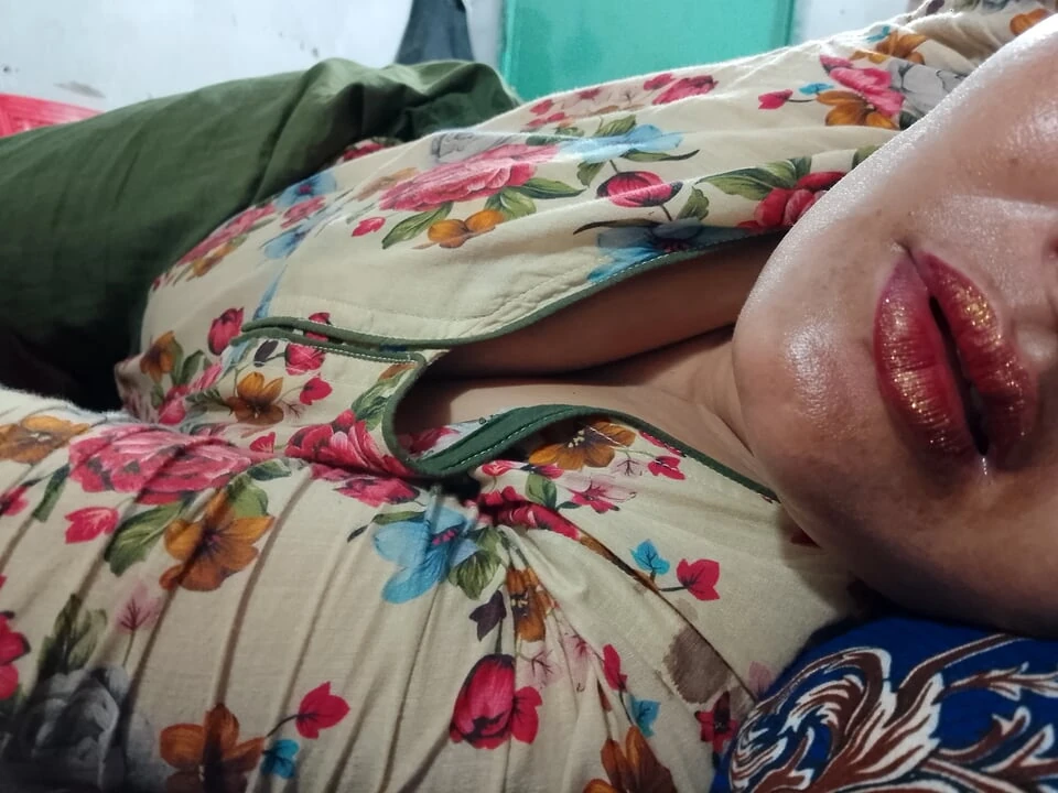 Upside Down View while Fucking Step Sister’s horny Wet Pussy in standing Position