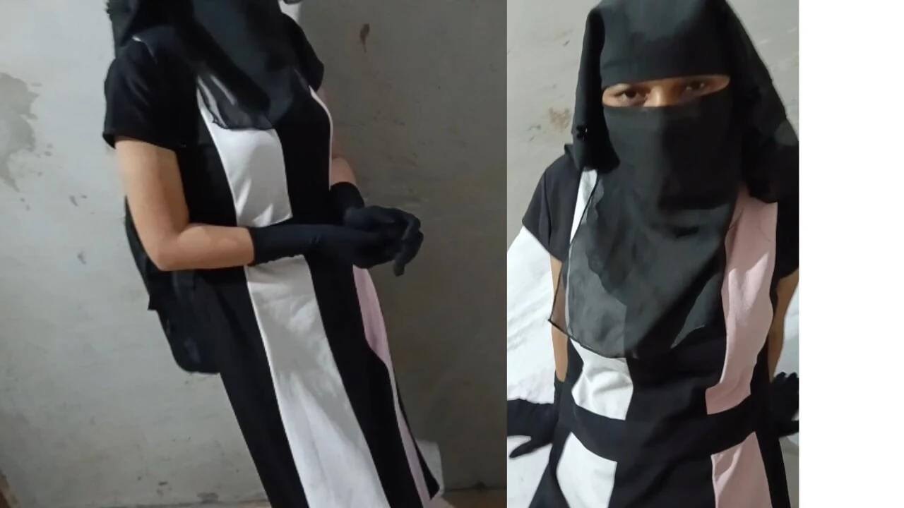 Hijabi school girl was fucked by her hubby in the hotel