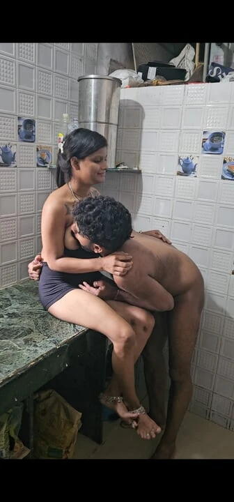 Indian Beautiful Couples sex in kitchen