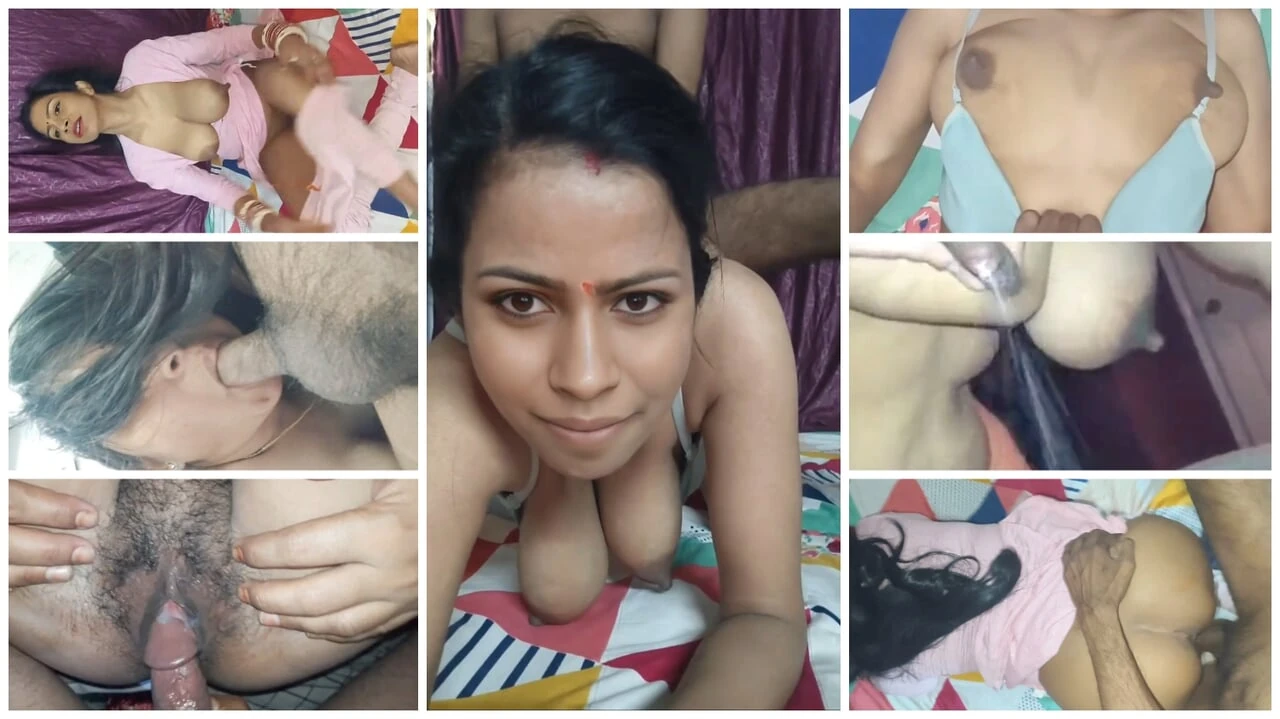 Indian Boyfriend Fuck My Mouth, Pussy and Ass Together