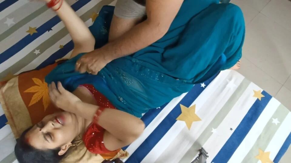 The neighbor comes home and fucks the young and fair Bhabhi very hard