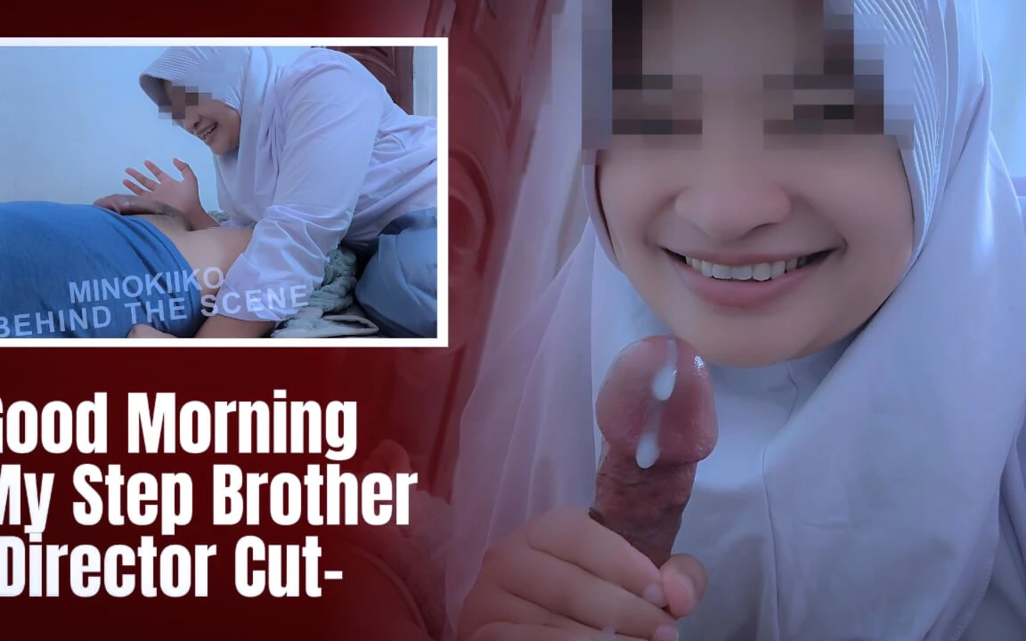 [dc] Asian Hijab Girl Shocked to See a Morning Wood From Her Step Stepbrother – Minokiiko