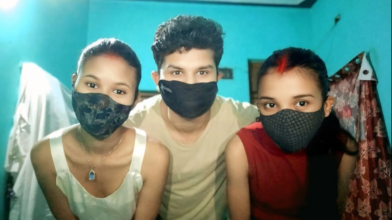 Desi Village Friends First Time Threesome Xxxx video, Indian Desi village girlfriends Threesome Xxxx sex video Xxxx