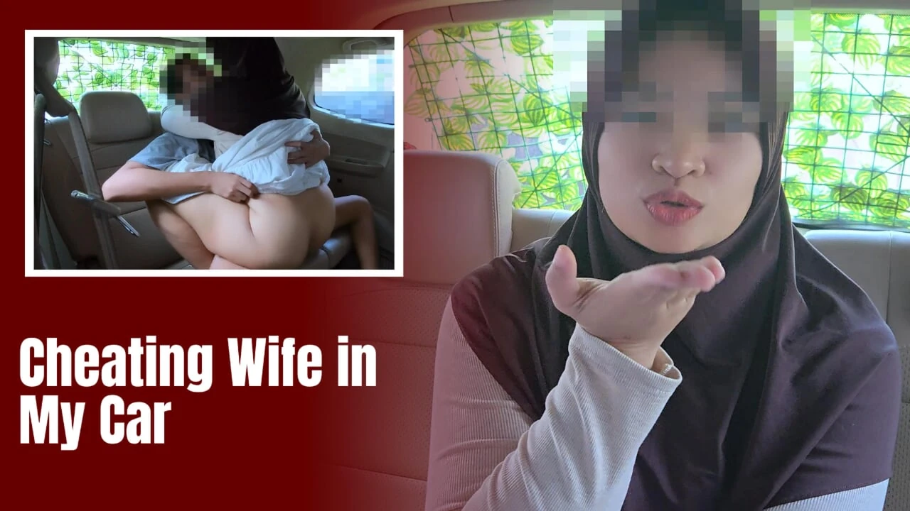 Newlywed Hijab Wife cheat in My Car – Minokiiko