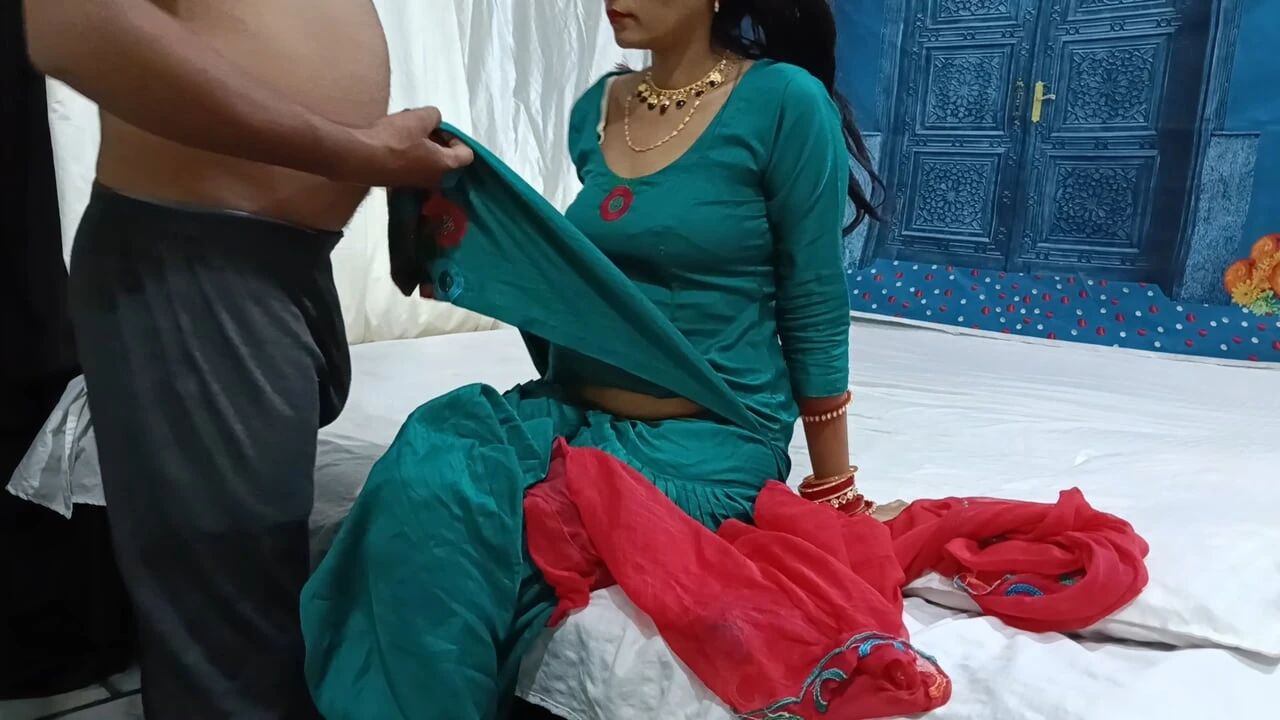 Punjabi bhabhi was enjoying to fuck in doggy style