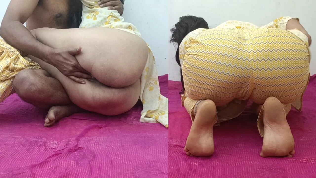 When stepmom shows me big ass then I excited and fuck her ass my big cock