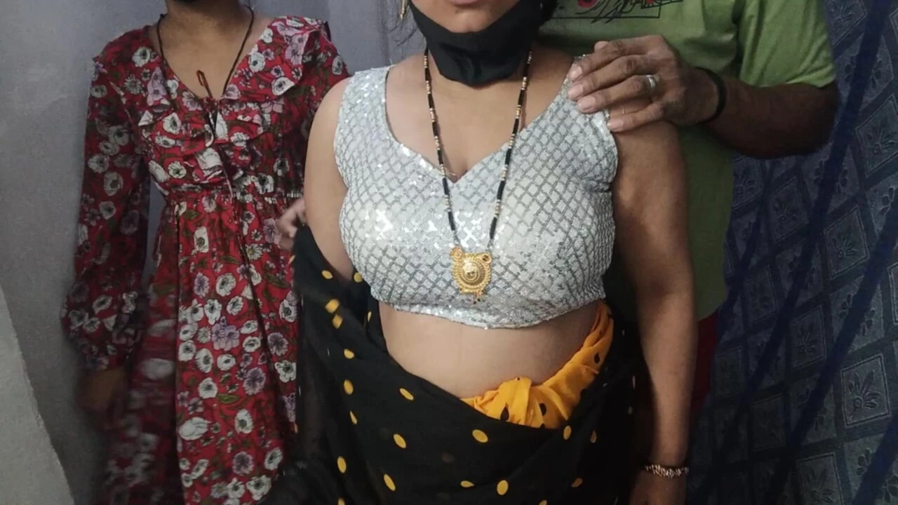 Wild Indian Threesome With Horny Big Boobs Wife And Sister-In-Law